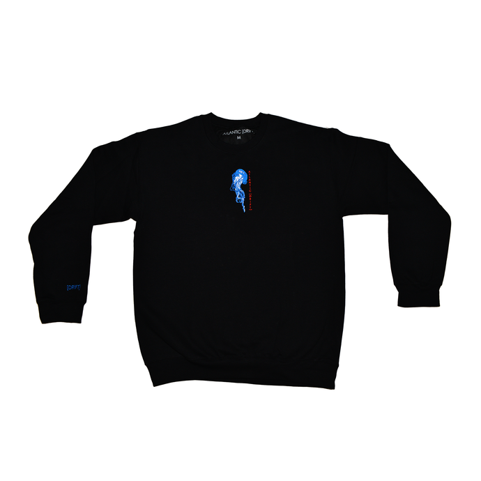 Embroidered Jelly Crew Black